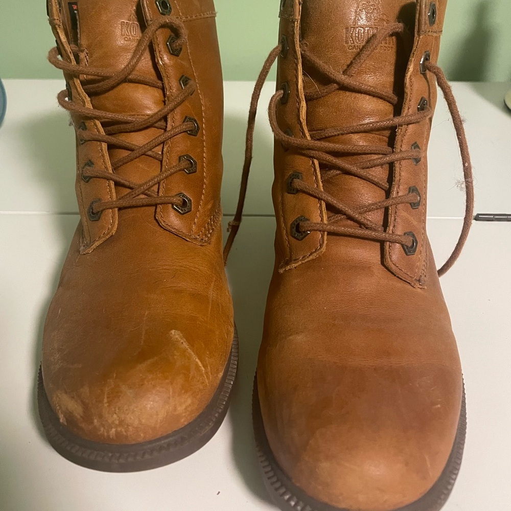 Kodiak Brown Leather Waterproof Boots 9